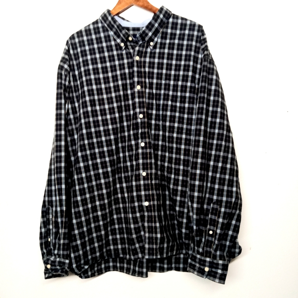 NWOT MENS PLAID BUTTON DOWN SHIRT DRESS SHIRT SIZE 4X
